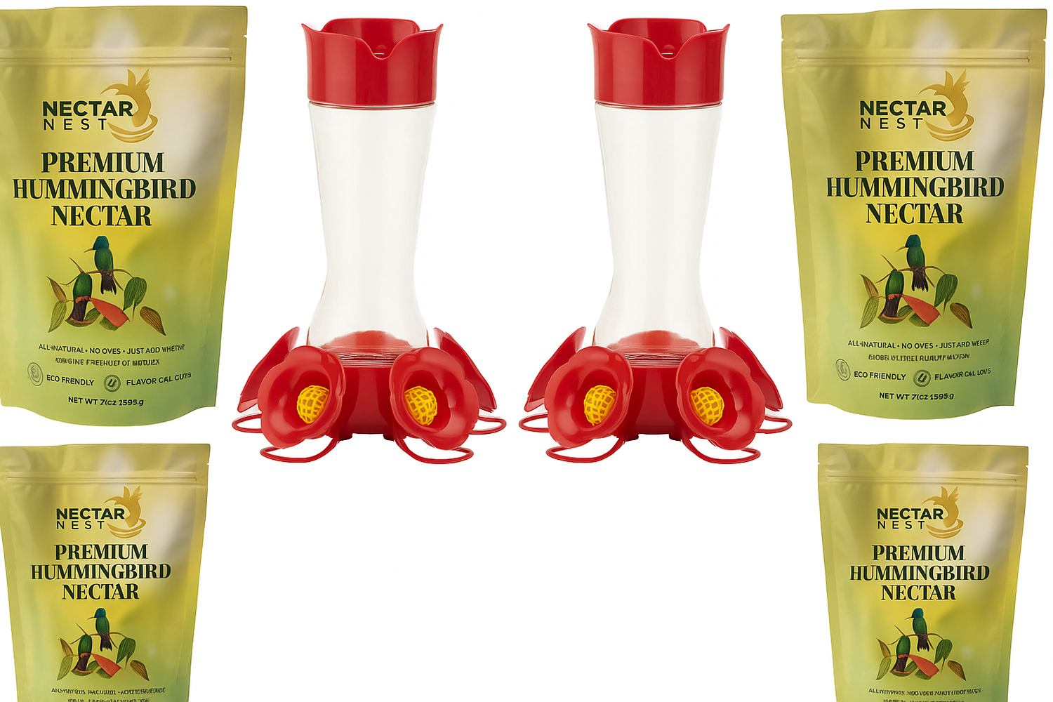 Hummingbird Nectar + Feeder Bundle